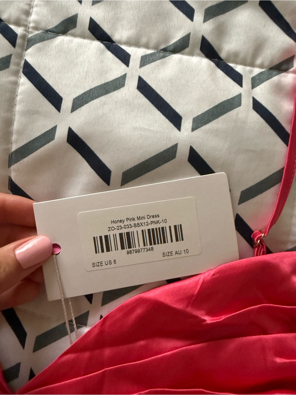 Bright Pink Satin Slip Dress with Spaghetti Straps Size 6 - Picture 2 of 4